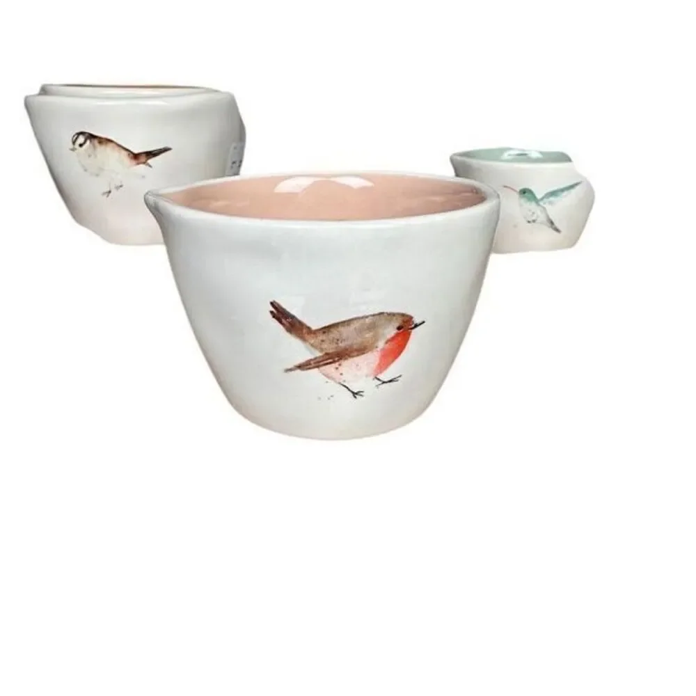 NWT Rae Dunn Bird Measuring Cups Set‎ - Finch, Wren, Hummingbird